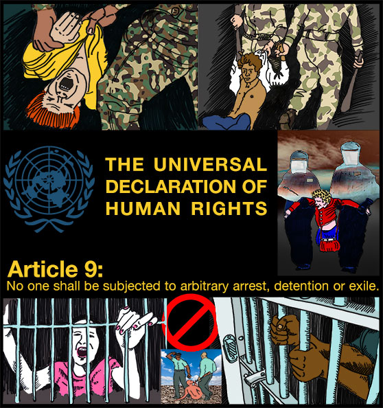 Figure 6: Designer’s sample page to show how a contest might be used to illustrate the Universal Declaration of Human Rights.